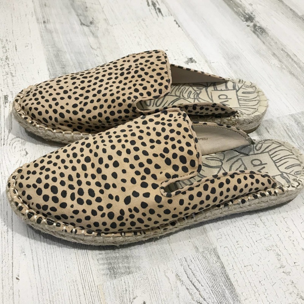 DV Leopord Print Slide on Espadrille Mule
